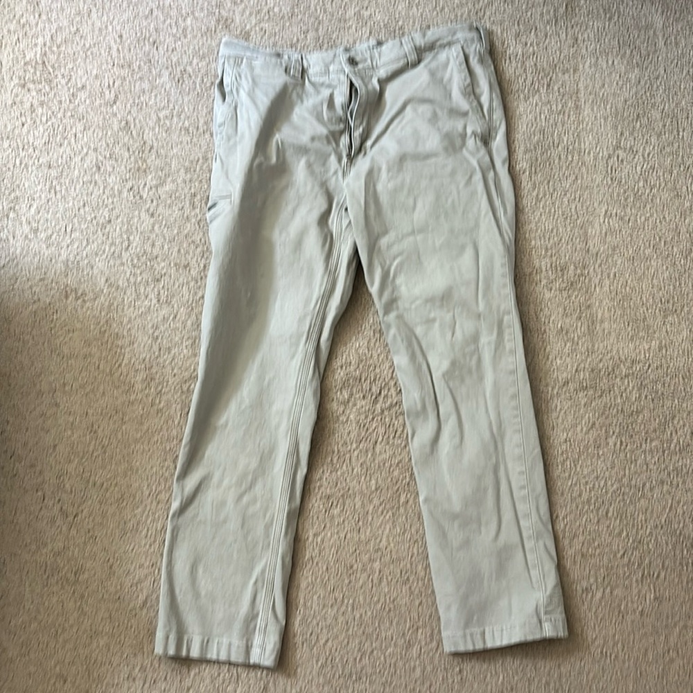 Duluth Trading Company Flex Ballroom Khakis Slim Fit Pants Size 34x30